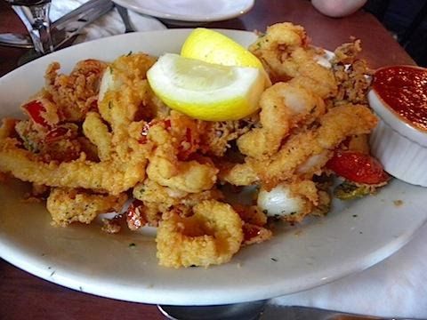 calimari on a plate